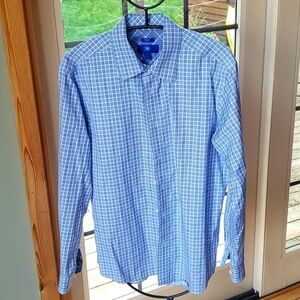 Egara Non-Iron Slim Fit Long Sleeve Casual Button Down Sz. L Shirt